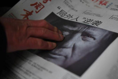 Trump, en la portada de un diario de Pekín.