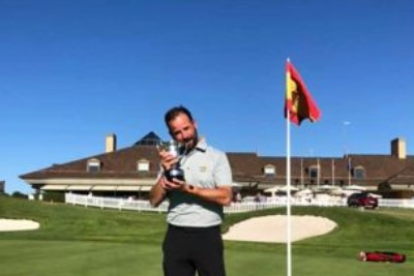 El golfista leonés Álvaro Díez Martínez. DL