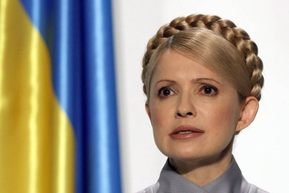 La exprimera ministra y líder opositora ucraniana Yulia Timoshenko.