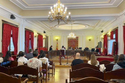 Un momento del juicio celebrado esta mañana. MÁZ