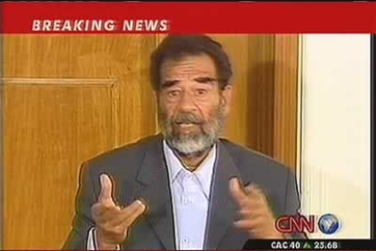 Durante el juicio Sadam acusó directamente al Presidente americano, George Bush, de ser un «verdadero criminal» y calificó su juicio como un «teatro».