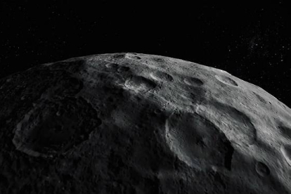 Imagen del recorrido por la superficia llena de cráteres del misterioro y minúsculo planeta Ceres.