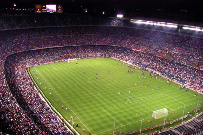 Sólo 22.000 aficionados podrán acudir mañana al Camp Nou. DL