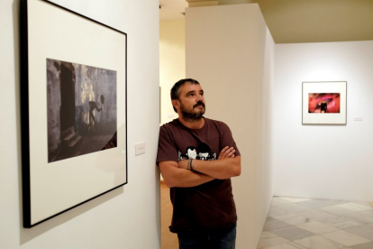 El fotógrafo de Diario de León, premio Mingote de Fptpgrafía, Jesús F. Salvadores. PEIO GARCÍA