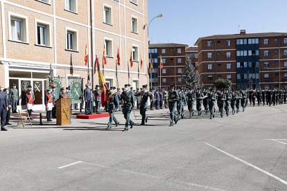 Acto de la Guardia Civil durante una festividad del Pilar. MARCIANO PÉREZ