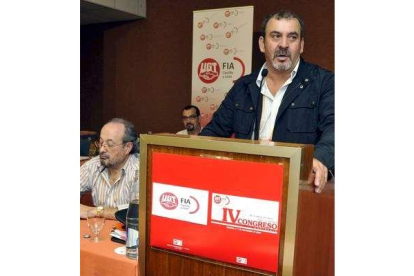 Manuel López, durante la clausura del congreso ayer.