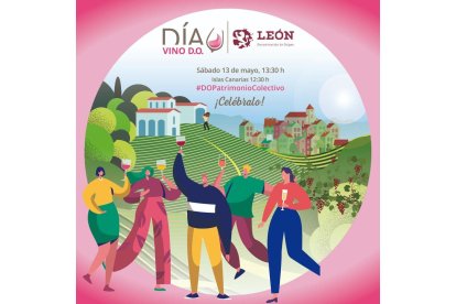 Cartel para el Día del Vino DO. DL