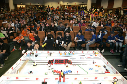 Uno de los campeonatos Lego celebrados en la ULE. DL