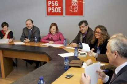 Leire Pajín presidió la constitución de la gestora del PSOE gallego