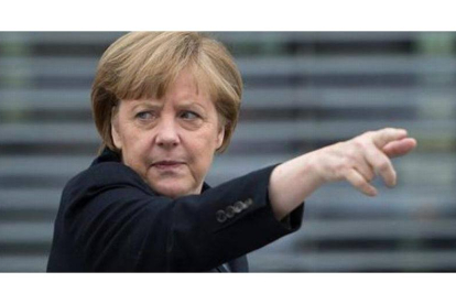Merkel, durante una reciente rueda de prensa.