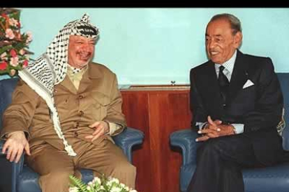 1997. Con Hassan II de Marruecos.