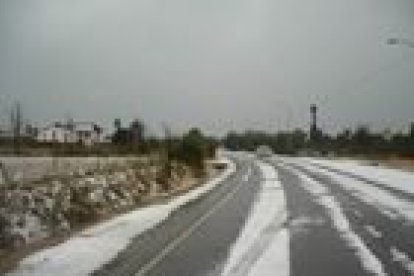 La espectacular granizada caída en Cuadros
