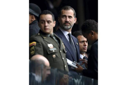 El príncipe Felipe, durante la ceremonia. Ben Curtis | AP