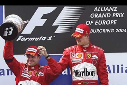 Barrichelo acabó segundo firmando así el cuarto doblete de la escudería italiana.