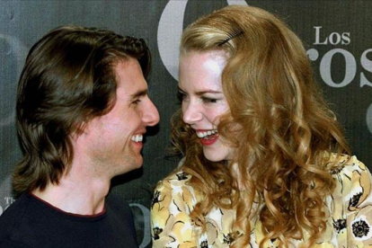 Tom Cruise y Nicole Kidman, en el 2000, cuando todavía eran pareja.