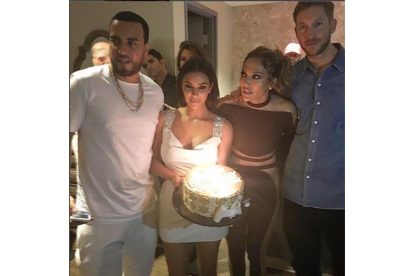 Jennifer Lopez celebra sus 47 años con Kim Kardashian, Calvin Harris, Cristiano Ronaldo e Iggy Azalea.