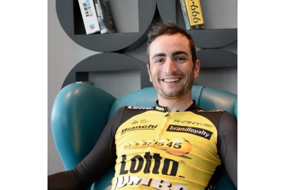 Juanjo Lobato, ciclista del Lotto-Jumbo.
