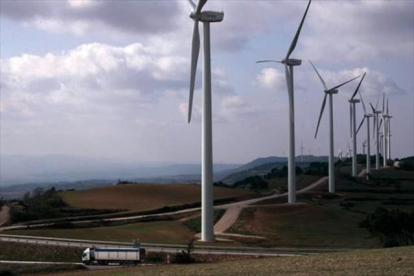 Molinos de viento para generar electricidad.