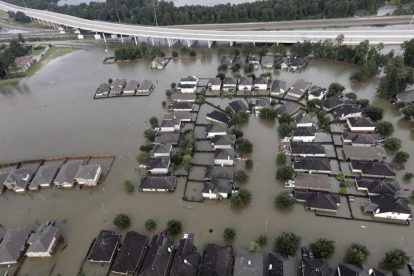 La ciudad de Spring (Tejas), inundada por el Harvey.
