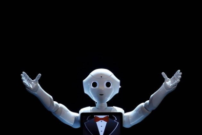 El robot Pepper, un androide capaz de expresar emociones.
