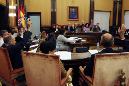 El Pleno municipal aprobó por unanimidad el reconocimiento a Dani Martínez. DL