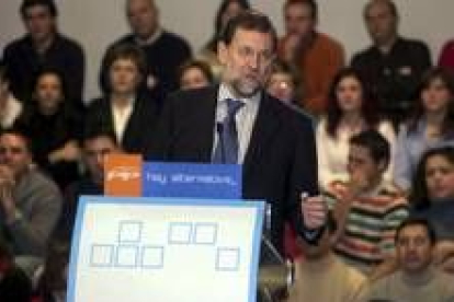 Mariano Rajoy, durante su intervención ayer en un acto del PP en Toledo