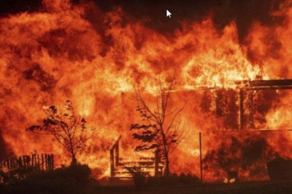 El incendio de California, en Estados Unidos.