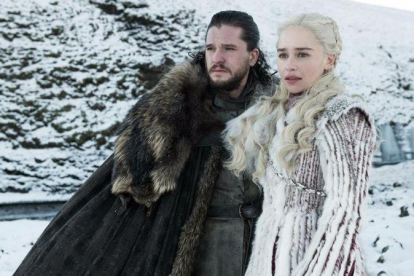 Jon Snow y Daenerys Targaryen, dos de los personajes protagonistas de ’Juego de tronos’.