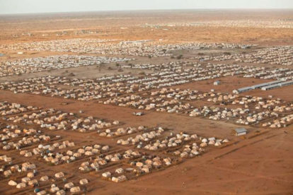 Vista aérea del campo de refugiados de Dadaab, en Kenia.