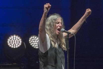 Patti Smith, en el festival Jardins de Pedralbes.