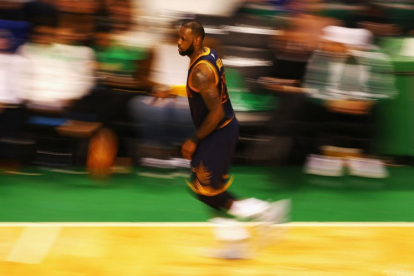 Lebron James, ante Durant, en las últimas finales de la NBA