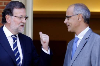 Rajoy recibe al jefe del Gobierno andorrano, Antoni Martí, el pasado 2 de septiembre en la Moncloa.