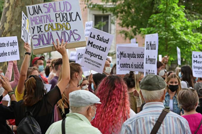 Manifestación en Madrid para pedir un plan nacional. VICTOR LERENA