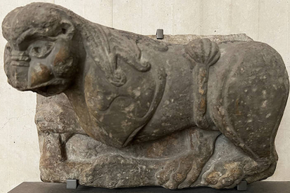 El león que perteneció a una de las portadas de San Isidoro. PRADO-VILAR
