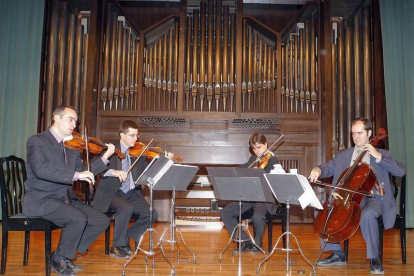 El Cuarteto Granados, que ofrece hoy un recital en el Auditorio del Conservatorio. DL