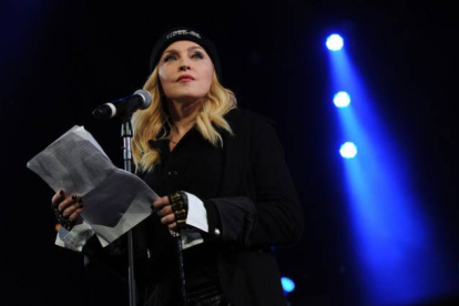 La cantante Madonna, el pasado 5 de febrero, en un acto benéfico en Nueva York.
