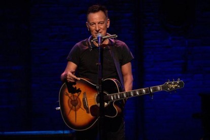 Bruce Springsteen, en uno de sus conciertos acústicos en Broadway.