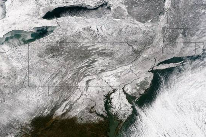 Imagen satélite de EEUU congelado
