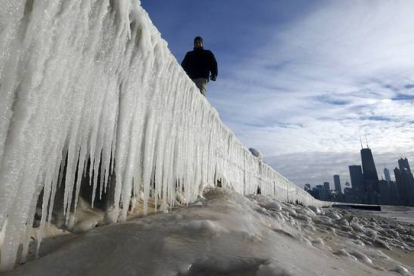 Panorámica de Chicago que estos días está soportando unas temperaturas extremas.