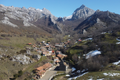 La nieve también estuvo presente en el pueblo de Salamón. ARGÜELLO