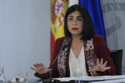 La ministra de Sanidad, Carolina Darias. FERNANDO ALVARADO