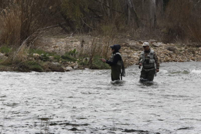 La temporada de pesca se ha iniciado con buen pie en los ríos de la provincia leonesa. MARCIANO PÉREZ