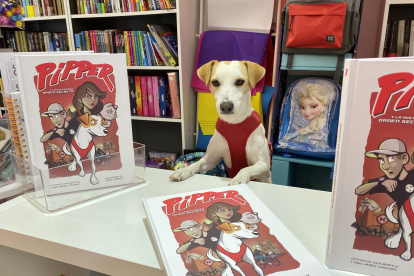 Pipper, el perro influencer, presentó ayer su nuevo libro. DL