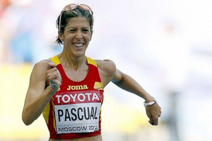 Beatriz Pascual finaliza en sexta posición la prueba de los 20 kilómetros marcha de los Mundiales de Moscú.