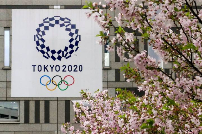 Cartel de los Juegos de Tokio 2020. Cartel de los Juegos de Tokio 2020.KIMIMASA MAYAMA
