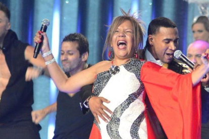 Loalwa Braz, vocalista Kaoma, en la entrega de los premios Billboard Latinos.