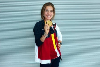 La atleta leonesa Marta García. DL