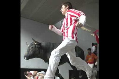 Los toros de la ganadería cacereña de Adolfo Martín han protagonizado, con una veloz y limpia carrera, el quinto encierro de los Sanfermines 2003, en el que ninguno de los mozos ha sido corneado.