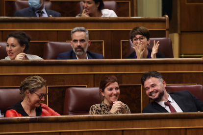 Imagen de los diputados de ERC en el Congreso. KIKO HUESCA