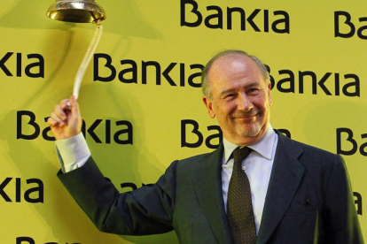 Rodrigo Rato, el día de la salida a bolsa de Bankia. DL